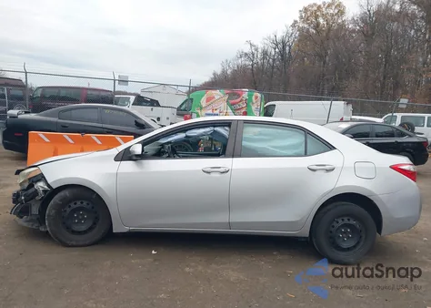 2015 Toyota Corolla Le из США, поврежденный, VIN 2T1BURHE4FC375843